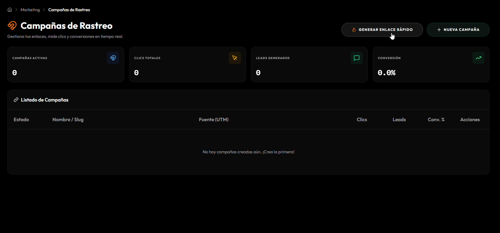 Campañas de Rastreo